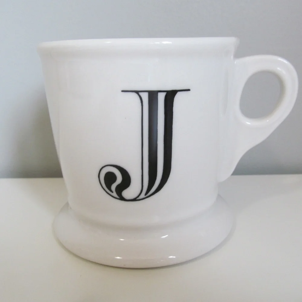 Anthropologie Initial Monogram Coffee Mug J
